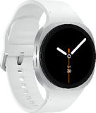 Samsung Galaxy Watch 8 40mm wit voorkant linkerzijkant
