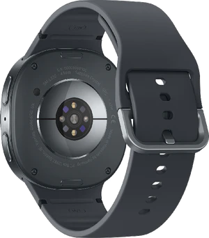 Samsung Galaxy Watch 8 44mm zwart achterkant rechterzijkant