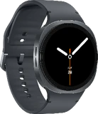 Samsung Galaxy Watch 8 4G 44mm zwart voorkant linkerzijkant