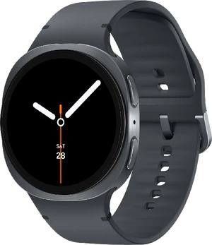 Samsung Galaxy Watch 8 4G 44mm zwart voorkant rechterzijkant