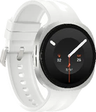 Samsung Galaxy watch 9 40mm 4g cream wit voorkant linkerzijkant