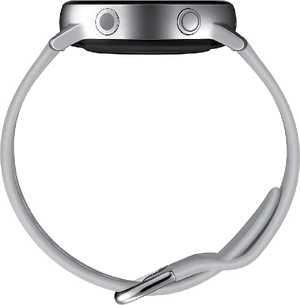 Samsung Galaxy Watch Active zilver zijkant
