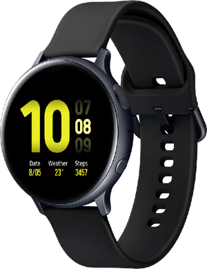Samsung Galaxy watch active2 44mm sort front højre side