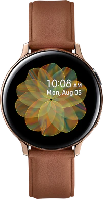 Samsung Galaxy watch active2 44mm guld leather
