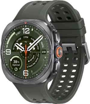 Samsung Galaxy Watch Ultra 2 vert couverture à droite