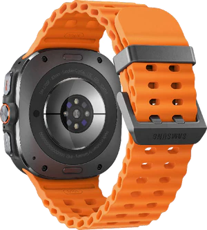 Samsung Galaxy Watch Ultra orange back right side