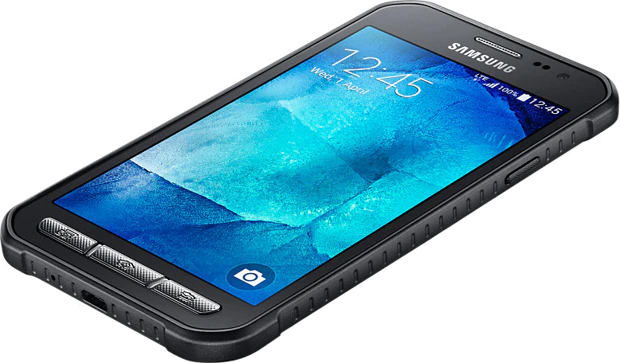 Samsung Galaxy XCover 3 VE zwart voorkant schuin