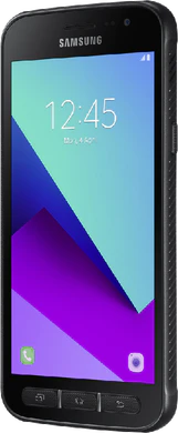 Samsung Galaxy XCover 4 svart front höger sida