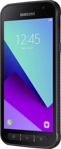 Samsung Galaxy XCover 4 zwart voorkant rechterzijkant