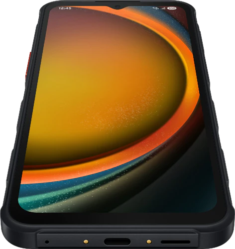 Samsung Galaxy XCover 7 Pro zwart voorkant onderkant