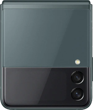 Samsung Galaxy Z Flip 3 green out side closed
