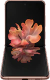 Samsung Galaxy Z Flip 5G brons voorkant onderkant geopend