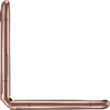 Samsung Galaxy Z Flip 5G brons linkerzijkant geopend