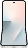 Samsung Galaxy Z Flip 7 FE wit binnenkant voorkant onderkant half geopend