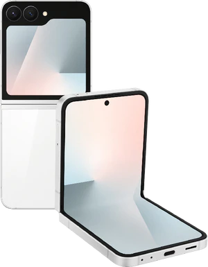 Samsung Galaxy Z Flip 7 FE wit overzicht