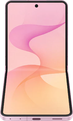 Samsung Galaxy Z Flip 8 pink in side half opened