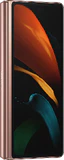 Samsung Galaxy Z Fold 2 bronze front left side closed