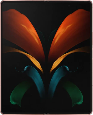 Samsung Galaxy Z Fold 2 bronze opened in side