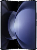 Samsung Galaxy Z Fold 5 blå inuti half Öppnad