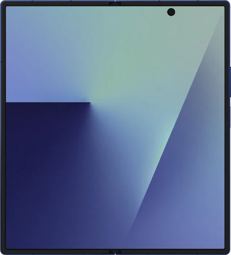 Samsung Galaxy Z Fold 7 blue in side