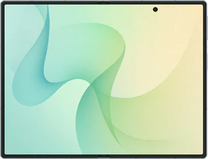 Samsung Galaxy Z Fold 8 green in side opened