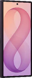 Samsung Galaxy Z Fold 8 Ultra paars violet shadow voorkant linkerzijkant gesloten