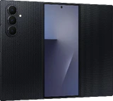 Samsung Galaxy Z TriFold black front left side opened