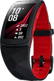 Samsung Gear fit2 pro nero rosso copertina frontale aslant