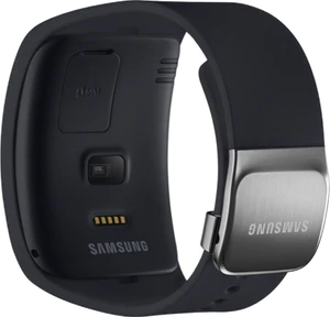 Samsung Gear s blauw zwart achterkant schuin
