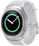 Samsung Gear s zilver wit voorkant rechterzijkant