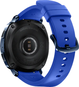 Samsung Gear Sport blauw achterkant