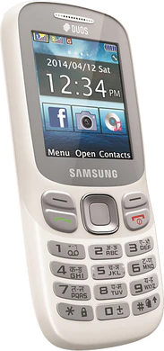 Samsung metro 312 wit schuin linkerzijkant