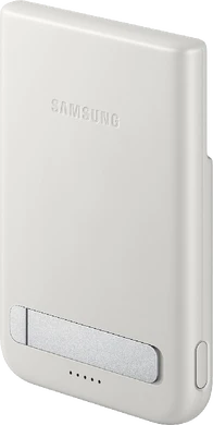 Samsung Qi2 Magnet Wireless Battery Pack grijs voorkant rechterzijkant
