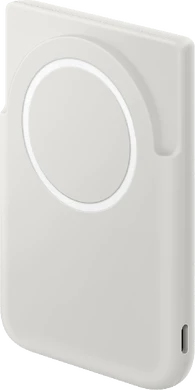 Samsung Qi2 Magnet Wireless Battery Pack grijs achterkant linkerzijkant