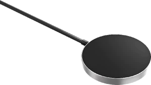 Samsung Qi2 Single Magnetic Wireless Charger zwart voorkant zijkant schuin