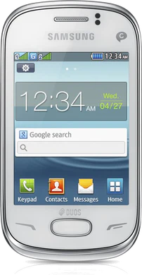 Samsung Rex 70 voorkant wit