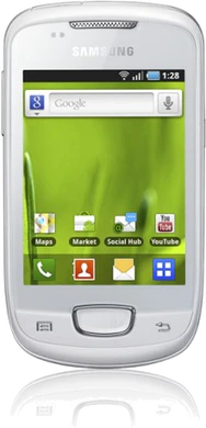 Samsung S5570 Galaxy mini copertina frontale bianco