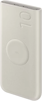 Samsung wireless battery pack 10000 mah gelb Vorderseite rechte Seite Oberseite