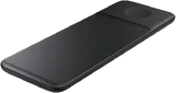 Samsung Wireless Charger Trio musta etupuolella vasen puoli pohja