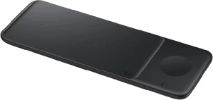 Samsung Wireless Charger Trio musta etupuolella pohja oikea puoli