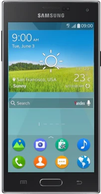 Samsung Z 1 copertina frontale nero