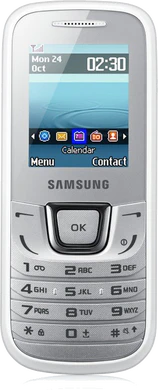 Samsung gt E1280bkaxen 001 tapa delantera blanco