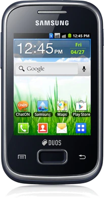 Samsung gt S5302zkaetl 001 front svart