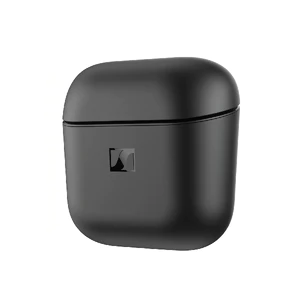 Sennheiser Accentum Open zwart case voorkant rechterzijkant gesloten