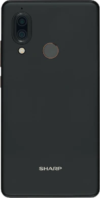 Sharp Aquos D10 schwarz Rückseite