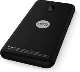 Shiftphone 8 zwart achterkant linkerzijkant onderkant schuin