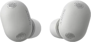 Sony WF 1000x m6 wit earbuds buitenkant