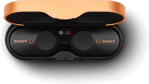 Sony WF 1000XM3 zwart case bovenkant