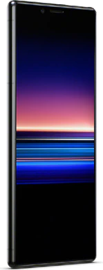 Sony Xperia 1 zwart voorkant linkerzijkant