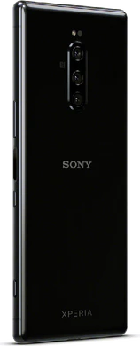Sony Xperia 1 zwart achterkant rechterzijkant
